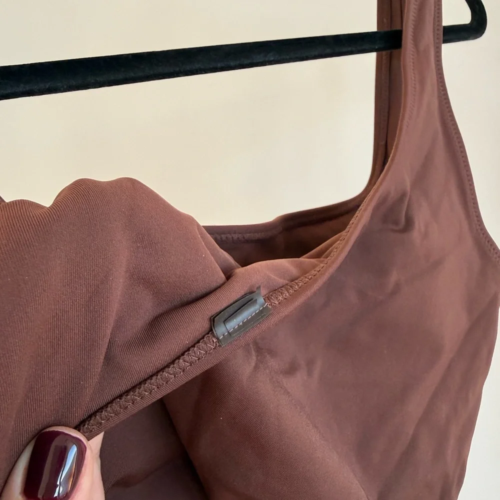 SKIMS Deep Brown Swim Camisole